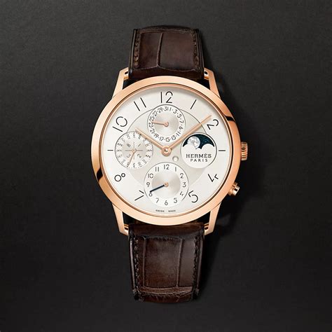 Slim d'Hermès Quantieme Perpetuel watch, 39.5 mm